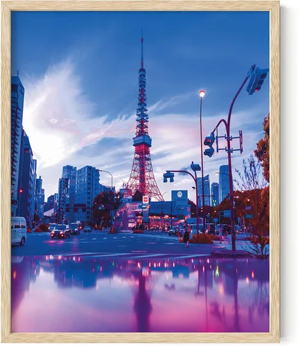 Vista 11 de RipGrip Arte de pared de neón, póster de ciudad de Seúl Corea, decoración de dormitorio para niños adolescentes, pósteres estéticos