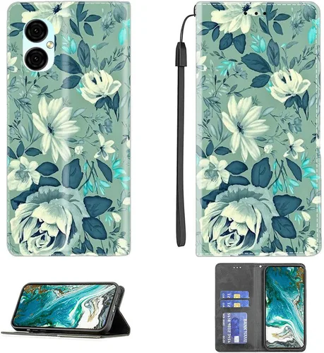 Vista 45 de Aroepurt Funda para UMIDIGI G1 Plus compatible con UMIDIGI G1 Plus Funda para teléfono Funda de piel sintética con función atril magnética CPT15