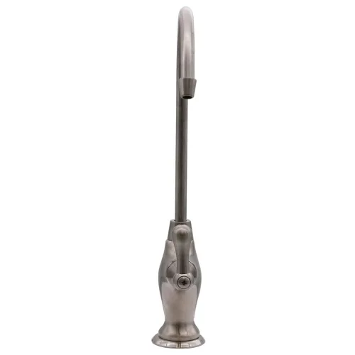Vista 4 de Westbrass D2033-NL-20 Grifo dispensador de agua fría clásico de 1 palanca de 10 pulgadas, acero inoxidable