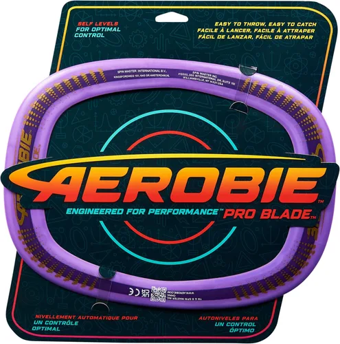 Vista 7 de Aerobie Pro Blade Anillo de Lanzamiento, Juguete Ligero para Niños para Disc Golf, Juegos en el Patio Trasero y Más, Juegos al Aire Libre