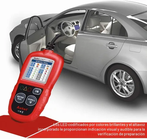 Vista 6 de Autel Autolink AL319 - Lector de código, OBD2, escáner, para automóvil, fallo del motor, herramienta de diagnóstico, CAN, para todos los coches