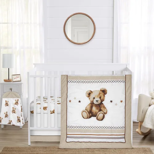 Vista 9 de Sweet Jojo Designs Acuarela dinosaurio dinosaurio bebé niño cuna juego de ropa de cama bebé cuarto manta sábana bajera falda pañal apilador 4p verde