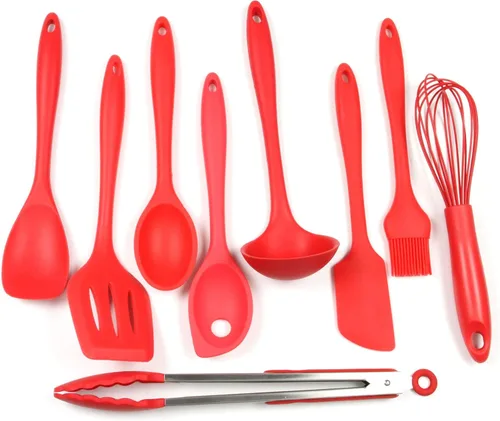 Vista 33 de Chef Craft Juego de herramientas de cocina de silicona premium multicolor de 5 piezas, surtido (42086)