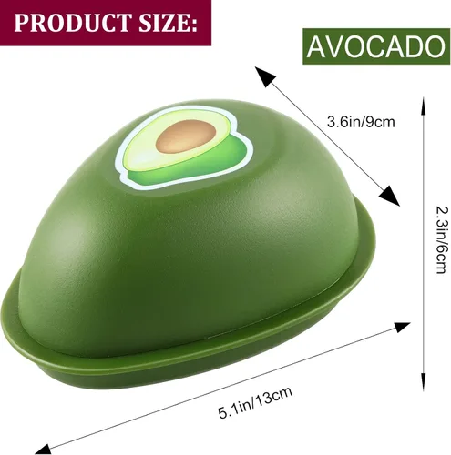 Vista 3 de Contenedores para almacenamiento de aguacate, organizador reutilizable para refrigerador, organizador individual para mantener el aguacate fresco