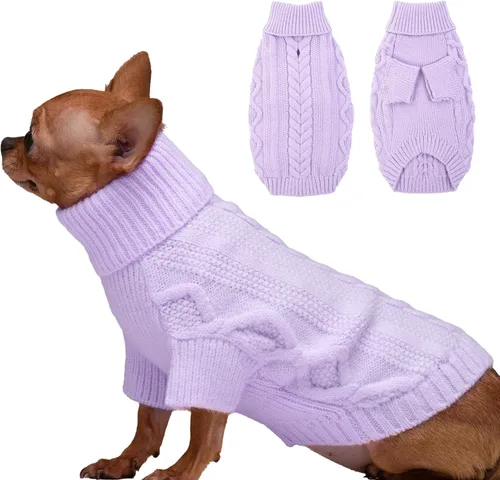 Vista 20 de PeacockGreen XS Suéter para Perro Hembra Chihuahua Teacup, Ropa para Gatos y Cachorros - Suéter Cálido de Invierno para Navidad y Acción de Gracias