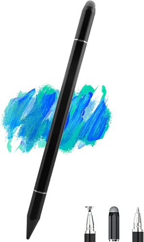 Vista 15 de Bolígrafos Stylus para iPad, Luntak 3 en 1 Bolígrafo de Punta, Punta de Fibra y Disco Transparente Stylus Capacitivo Lápiz iPad para Apple