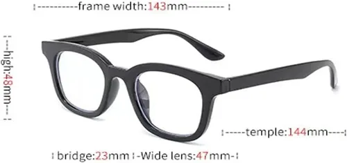 Vista 4 de HUIHUIKK Gafas de miopía retro para uso diario para hombres y mujeres Gafas de distancia