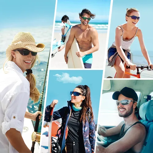 Vista 5 de Duduma Polarized Sports Sunglasses for Men Women Running Cycling Fishing Golf Driving Shades Sun Glasses Tr90