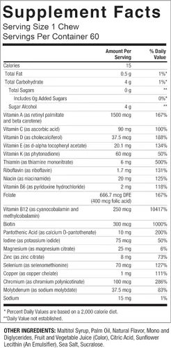 Vista 7 de Celebrate Vitamins Bariatric Multivitamin Soft Chews – Vitaminas y minerales esenciales, sin azúcar ni gluten – Bypass gástrico y suplemento
