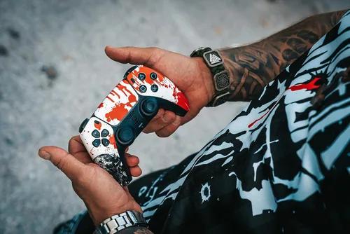 Vista 44 de Custom Wireless Controller compatible with PS5 Exclusive Unique Design Personalize Your Gaming Experience with Unique Design and Exceptional