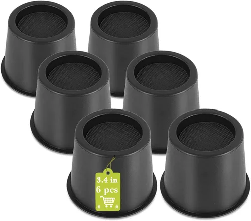 Vista 16 de Paquete de 12 elevadores de muebles de 1 pulgada, elevadores de cama ajustables resistentes para mesa, escritorio, sofá, silla, gabinete, marco
