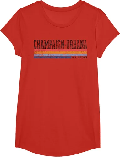 Vista 67 de clásico 1980s estilo champaign-urbana Illinois T Shirt, hombre 2XL, Blanco