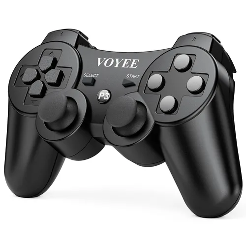 Vista 2 de VOYEE Wireless Controller Compatible with Playstation 3, PS-3 Controller with Upgraded JoystickRechargerable BatteryMotion ControlDouble Shock