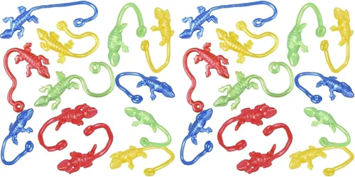 Vista 6 de Rhode Island Novelty SKLIZAR Lagartos, paquete de 12, colores surtidos