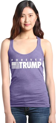 Vista 2 de Forever Trump - Camiseta sin mangas de espalda cruzada para mujer