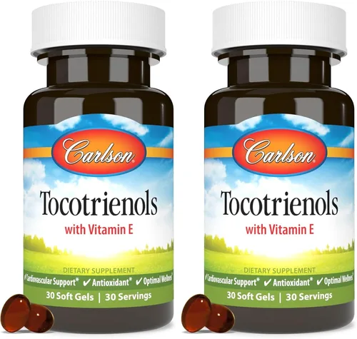 Vista 10 de Carlson Tocotrienoles, 40 mg, con vitamina E de origen natural, 30 cápsulas
