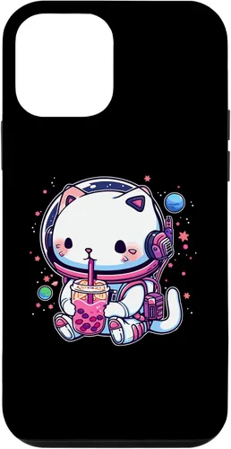 Vista 16 de iPhone 16 Kawaii Cat Bubble Boba Tea In Space Astronaut Anime Girls Case