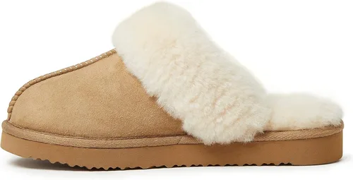 Vista 4 de Dearfoams Women's Fireside Sydney Shearling Fur IndoorOutdoor Scuff Slipper with Wide Widths