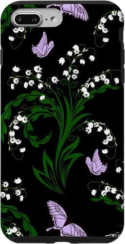 Vista 12 de Lily of The Valley and Butterflies Vintage Cottage Garden Case for iPhone 17