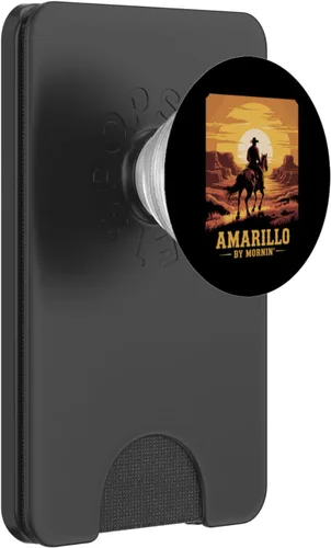 Vista 8 de Amarillo by Mornin Folk Style Western Country Music PopSockets Adhesive PopGrip