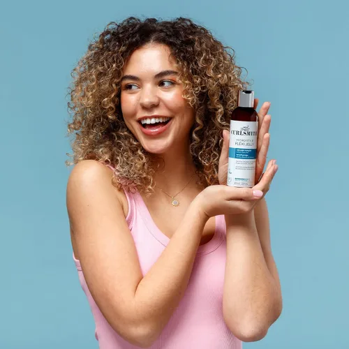 Vista 7 de CURLSMITH - Hydro Style Flexi-Jelly - Gel definidor vegano para cabello ondulado, rizado o enrollado