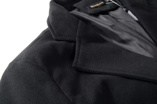 Vista 3 de Beninos Gabardina de ajuste delgado con cuello con muescas para hombre