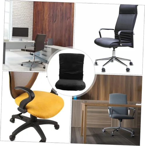 Vista 2 de Funda para silla de oficina elástica elástica de poliéster moderno protector para comedor
