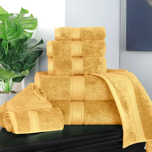 Vista 18 de BNM Toallas de Algodón Egipcio de Peso Pesado, Ideales para Baño, Ducha, Spa, Hotel, 800 GSM, Toallas Faciales/de Aseo, Toallas de Mano, Toallas