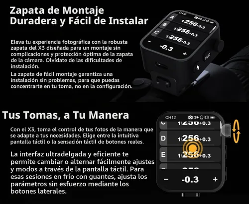 Vista 5 de Godox Disparador de flash inalámbrico X3-S 2.4G TTL HSS para Sony
