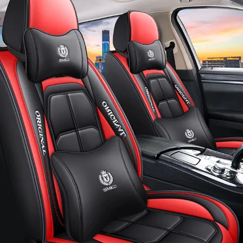 Vista 13 de Fundas de asiento de automóvil adecuadas para Mercedes Benz E300 E320 E350 E450 5 asientos de cuero impermeable fundas de asiento de automóvil con 2
