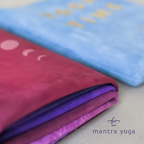 Vista 8 de Mantra Yoga Travel PRO 1.5mm con almohadilla para las rodillas - Esterilla plegable para fitness y ejercicio con bolsa Ligera, compacta