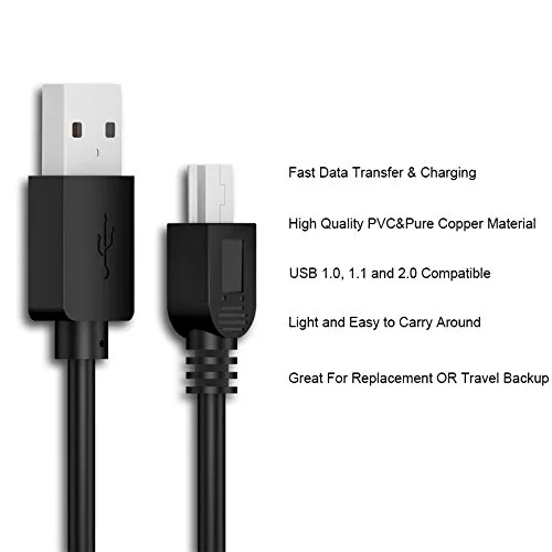 Vista 3 de maxllto UC-E4 uc-e5 Cable de datos cable USB para cámara Nikon, 3 ft USB PC Computer Cord plomo para Nikon Coolpix SLR/D2H/D2Hs/D2 X/D2 X