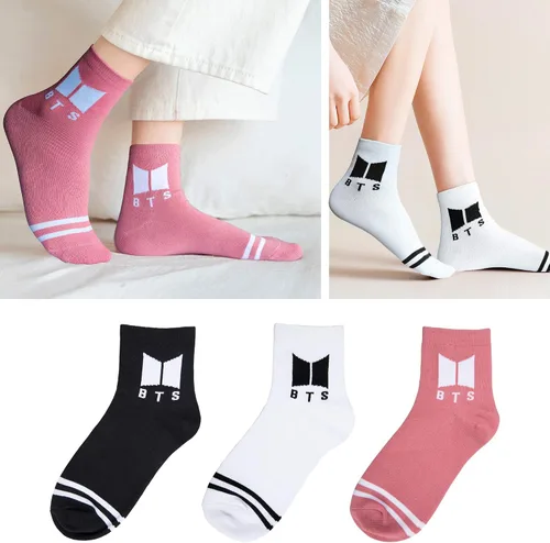 Vista 2 de 3 Pack Womens Warm Knit Socks Funny Crew Socks Novelty Cool Funky Crazy Dress Socks