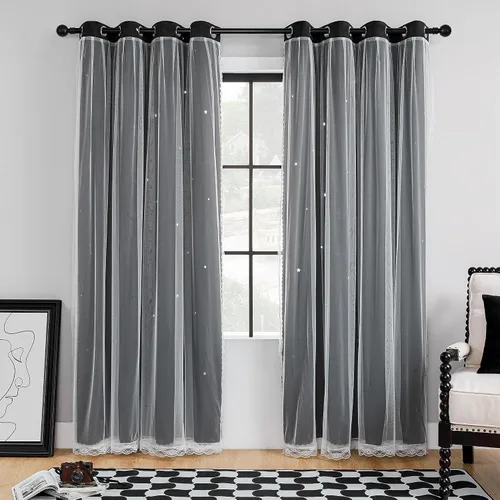 Vista 64 de XiDi - Cortinas para decoración de dormitorio Beige34/54/1