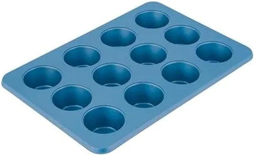 Vista 8 de KitchenAid Molde antiadherente de acero aluminizado, apto para lavavajillas, agave, 12 tazas