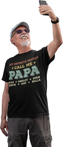 Vista 2 de Camisa de abuelo The Man The Myth The Bad Influence, camisa de abuelo para hombre, camisa del día del padre para abuelo, camisa de regalo