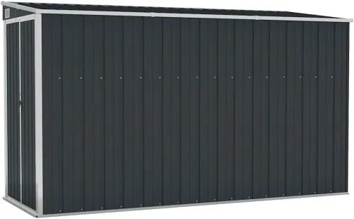 Vista 8 de vidaXL Storage Shed, Wall-Mounted Garden Shed with Lockable Double Doors, Outdoor Storage Shed for Backyard Patio Lawn, Green Galvanized Steel
