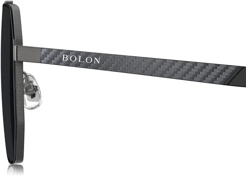 Vista 4 de BOLON Hombres Mujeres Clásico Fibra de Carbono Temple Aviador Nylon Lente Polarizado UV400 Gafas de Sol BL8118