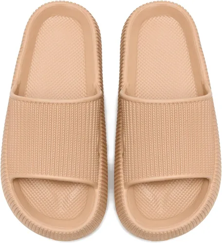 Vista 4 de Sandalias acolchadas para niños y niñas, sandalias de ducha, sandalias de baño, piscina, cómodas, suela gruesa, para el hogar, pantuflas de verano