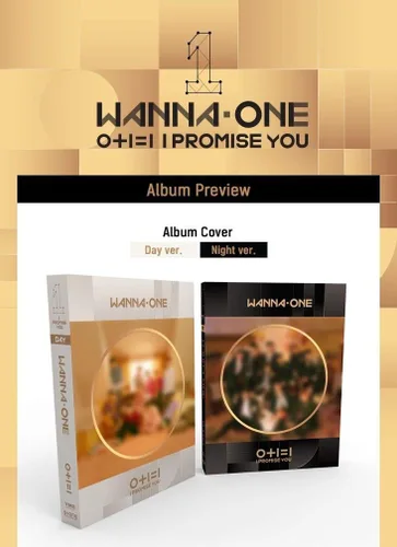 Vista 2 de YMC Entertainment WANNA ONE - 0+1=1 I PROMISE YOU (2nd Mini álbum) [Day+Night ver. SET] 2CD+Photobook+Photocard+Mirror Card+Tazo+2 Póster plegado