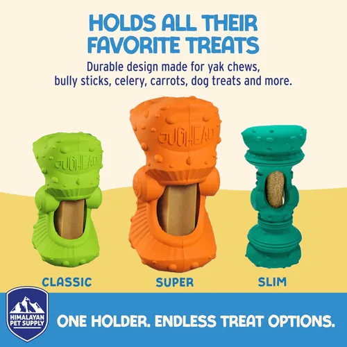 Vista 3 de Himalayan Jughead Classic - Soporte para masticar para perros, sostiene masticables y golosinas para perros, ralentiza los masticadores rápidos