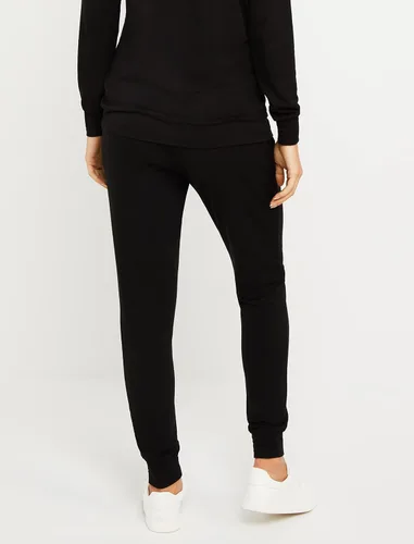 Vista 2 de Motherhood Maternity Joggers esenciales de maternidad de rizo francés para mujer