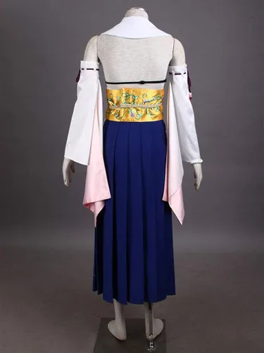 Vista 5 de US Size Game Yuna Anime Final Fantasy X Cosplay Traje de Halloween