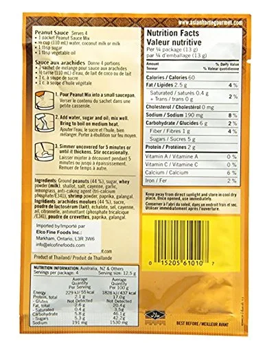 Vista 2 de Asian Home Gourmet Mezcla de salsa de maní, bolsa de 1.75 onzas (paquete de 3)