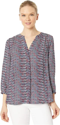 Vista 25 de Blusa petite para mujer con manga 3/4 de la marca NYDJ Alicia Glen