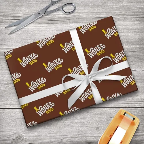 Vista 6 de Willy Wonka and the Chocolate Factory Wonka - Envoltura de regalo con logotipo de bar Wonka