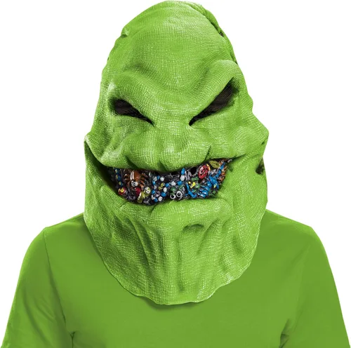Vista 3 de Disney Nightmare Before Christmas - Máscara de vinilo de Oogie Boogie, accesorio oficial para disfraz de Oogie Boogie, talla única, Oogie Boogie