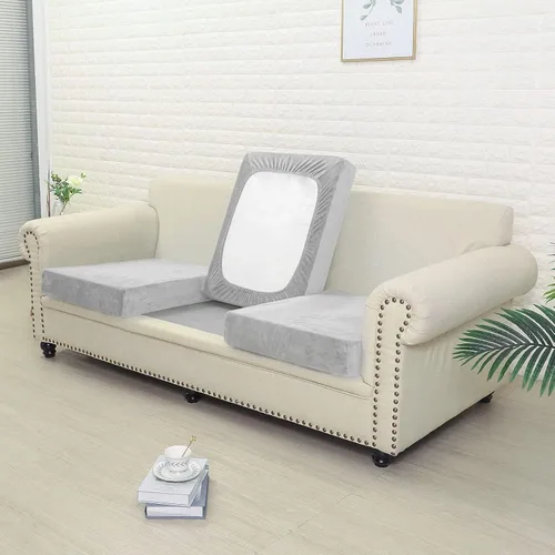 Vista 3 de Jonuiony Funda universal para sofá resistente al desgaste, fundas de terciopelo elástico para cojines separados para sofá, fundas de sofá