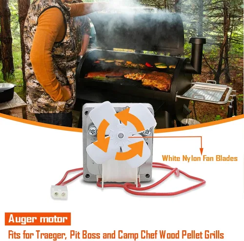 Vista 2 de Repuesto de motor de barrena de 2.0 RPM mejorado para parrillas de pellets Pit Boss, compatible con Traeger & Camp Chef, piezas de repuesto de motor