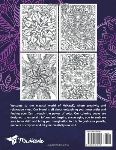 Vista 2 de Mindful Patterns Coloring Book for Adults An Adult Coloring Book with Amazing, Incredible and Unique Mandala Style Patterns for Relaxation